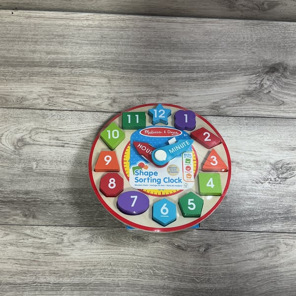 Melissa and Doug - Shape Sorting Clock · NWT