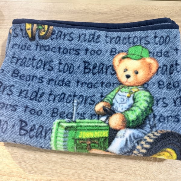 Vintage John Deere Bear Blanket 55 X 60"