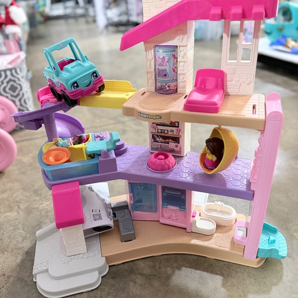 Fisher-Price Little People Barbie Little Dreamhouse Interactive Playset - Excellent Condition