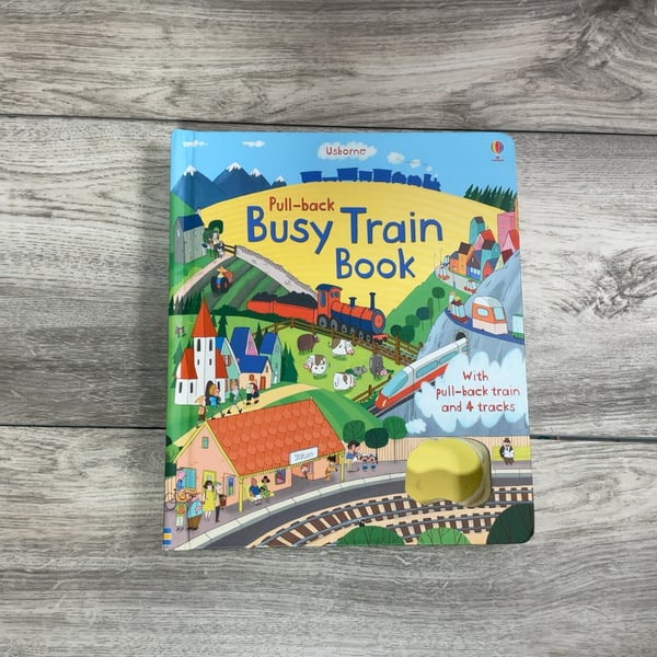Pull- Back Busy Train Book