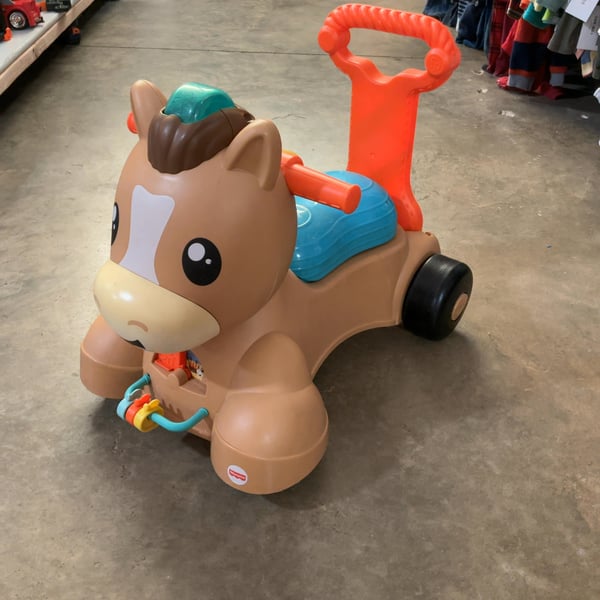 Vintage -Fisher Price - Horse Ride on Push Toy