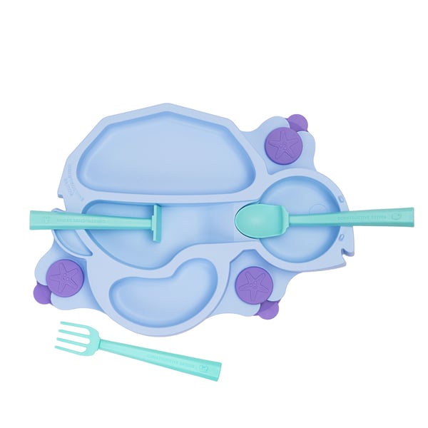 Constructive Baby - Blue Turtle Plate · NWT