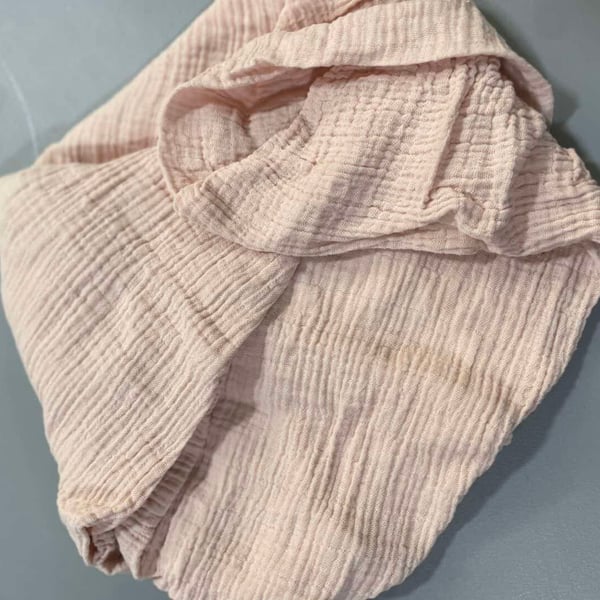 Little Unicorn, Light Pink, Muslin Crib Sheet