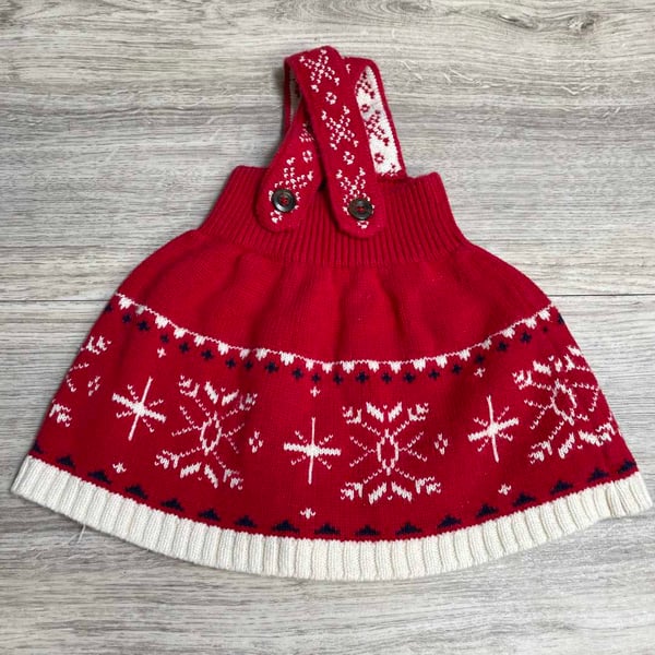 GIRLS - 0/3 Months - Sweater Overalls
