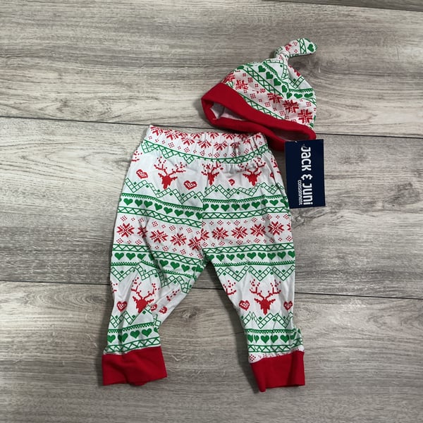 BOYS - 6/12 Month - Pants with Hat