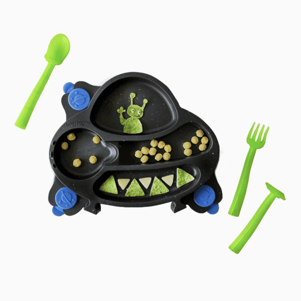 Baby Ufo Suction Plate and Training Utensils · NWT