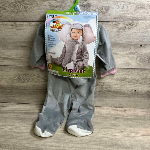 Elephant Costume 0/6 Months - NEW