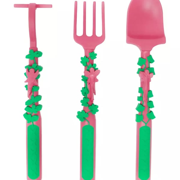 Constructive Eating: Set of 3 Garden Fairy Utensils