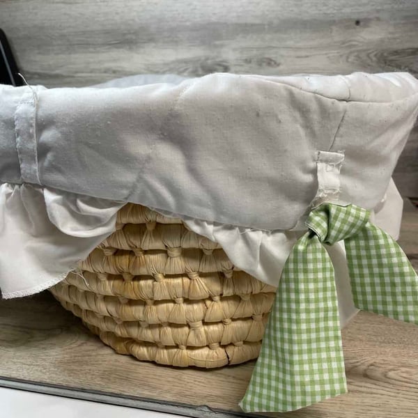 Moses Basket  w/ Pad & Cover (Both Could Use a Wash)