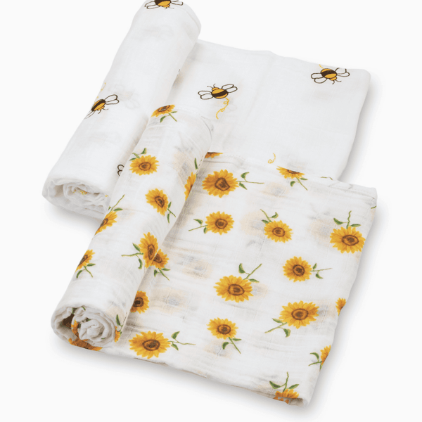 Sunflower Fields - Baby Swaddle / Light Blanket Set