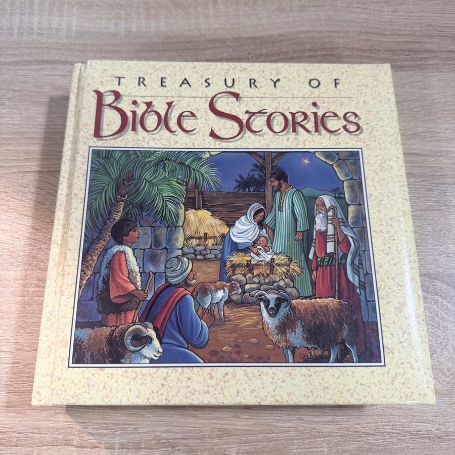 Treasury of Bible Stories - Side Panel Shows Marks, But No Writing