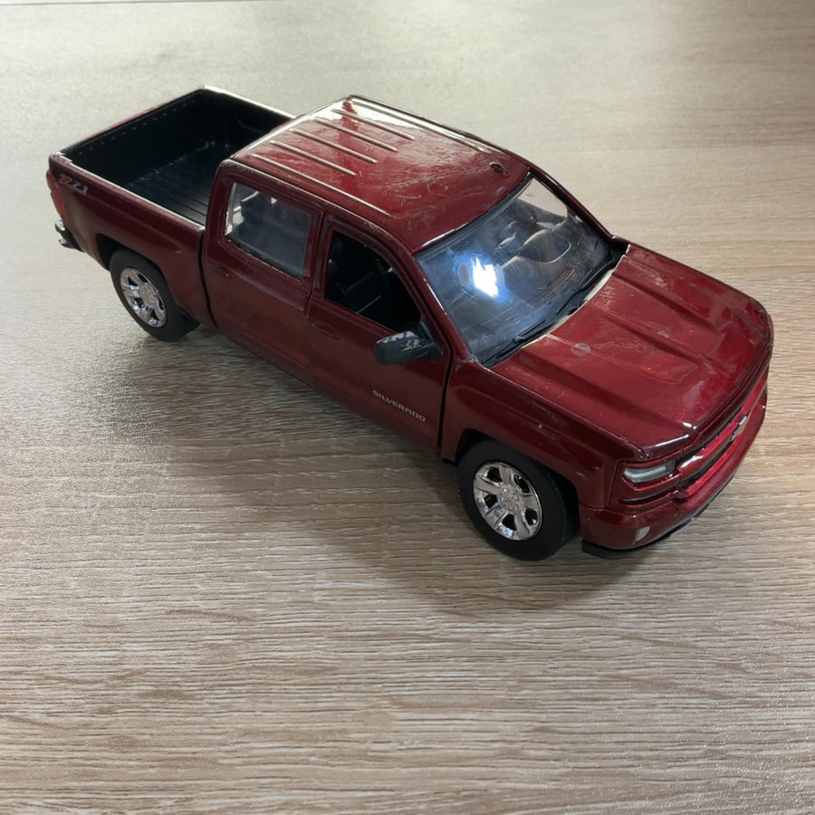 Red Silverado Diecast Truck