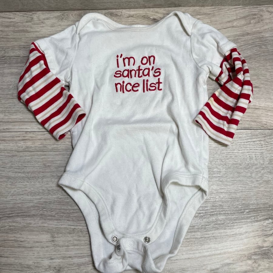 GIRLS - 6/12 Months - Holiday Onesie