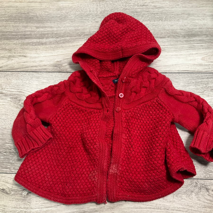 GIRLS - 3/6 Month - Cardigan - Semi - Play Clothes Condition