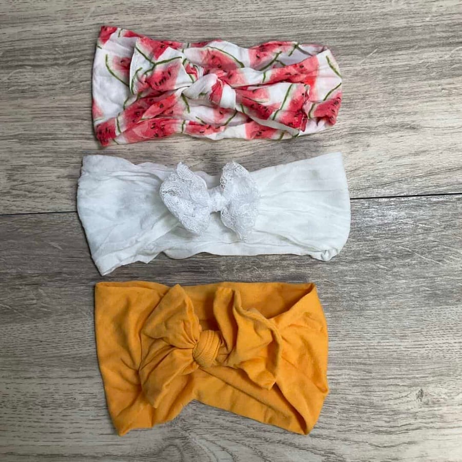 GIRLS - 0/6 Months - Headband Bows