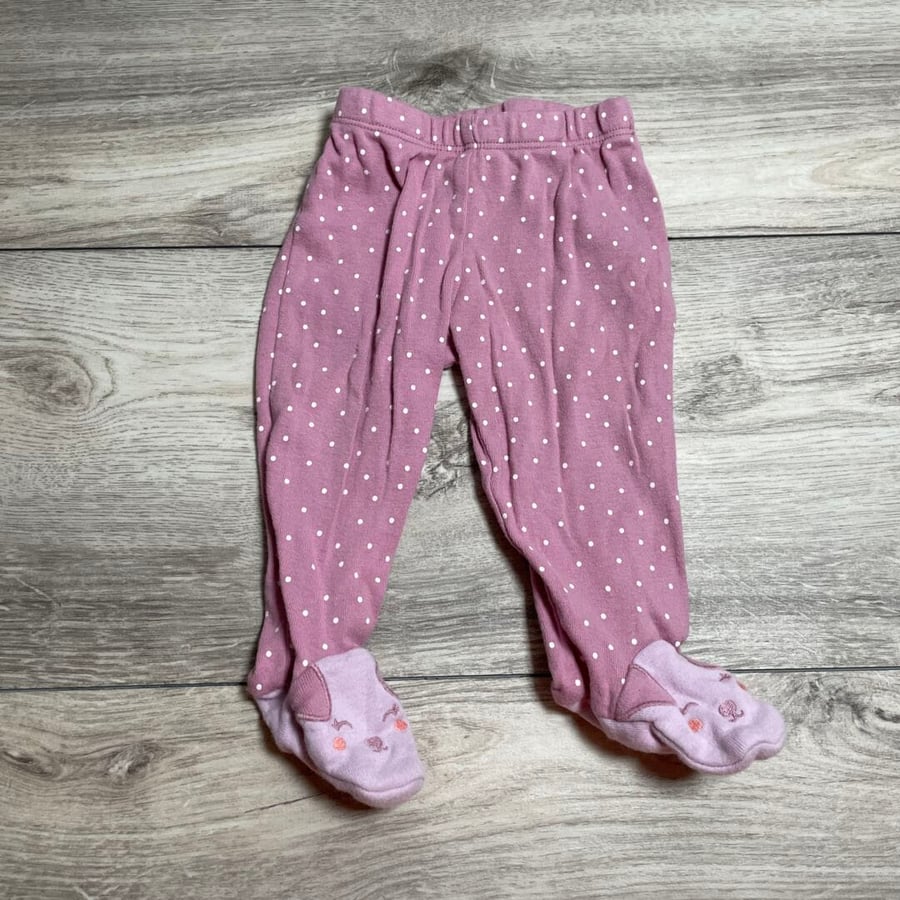 GIRLS - 6 Months - Footed Pants