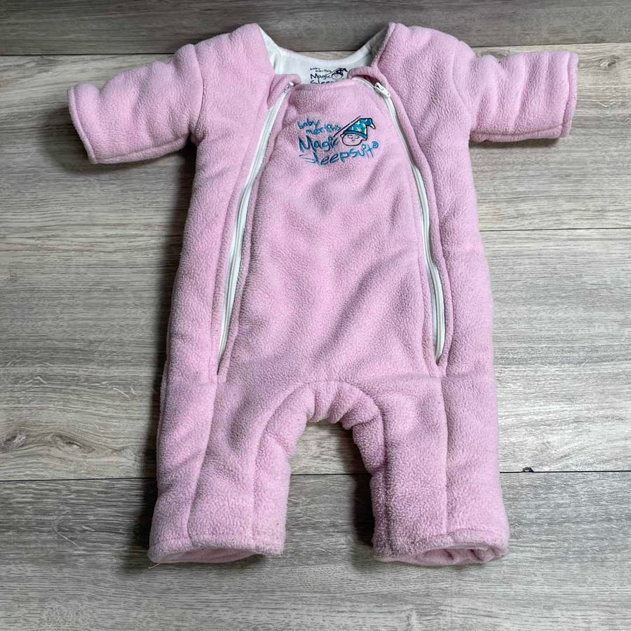 Merlin Sleepsuit – 3/6 Months – Pink