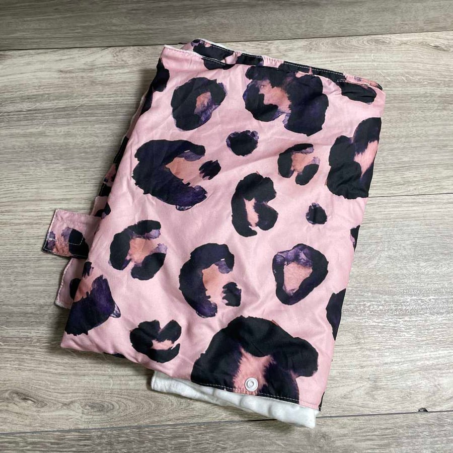 Baby Carseat Canopy, Opening Minky Car Seat Cover for Babies