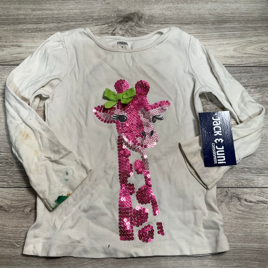 GIRLS - 4T - Shirt - Heavy Play Clothes Condition
