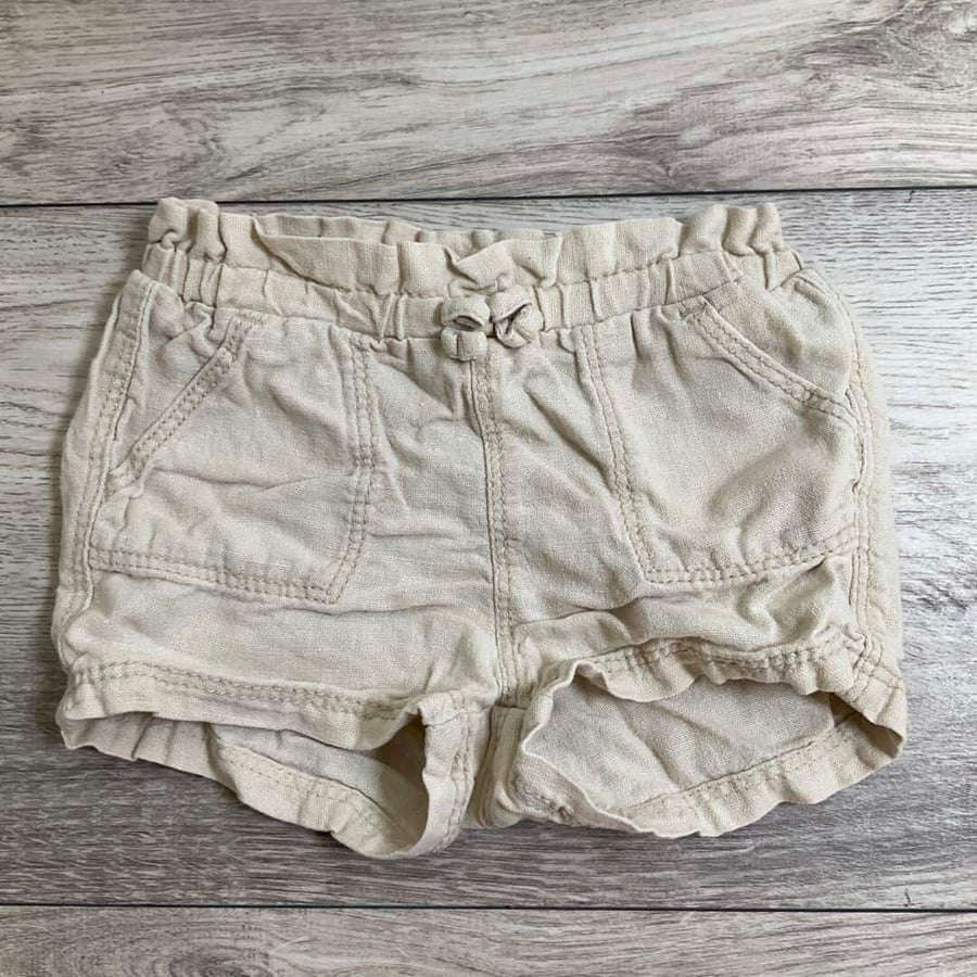 GIRLS - 6/12 Month - Linen Shorts