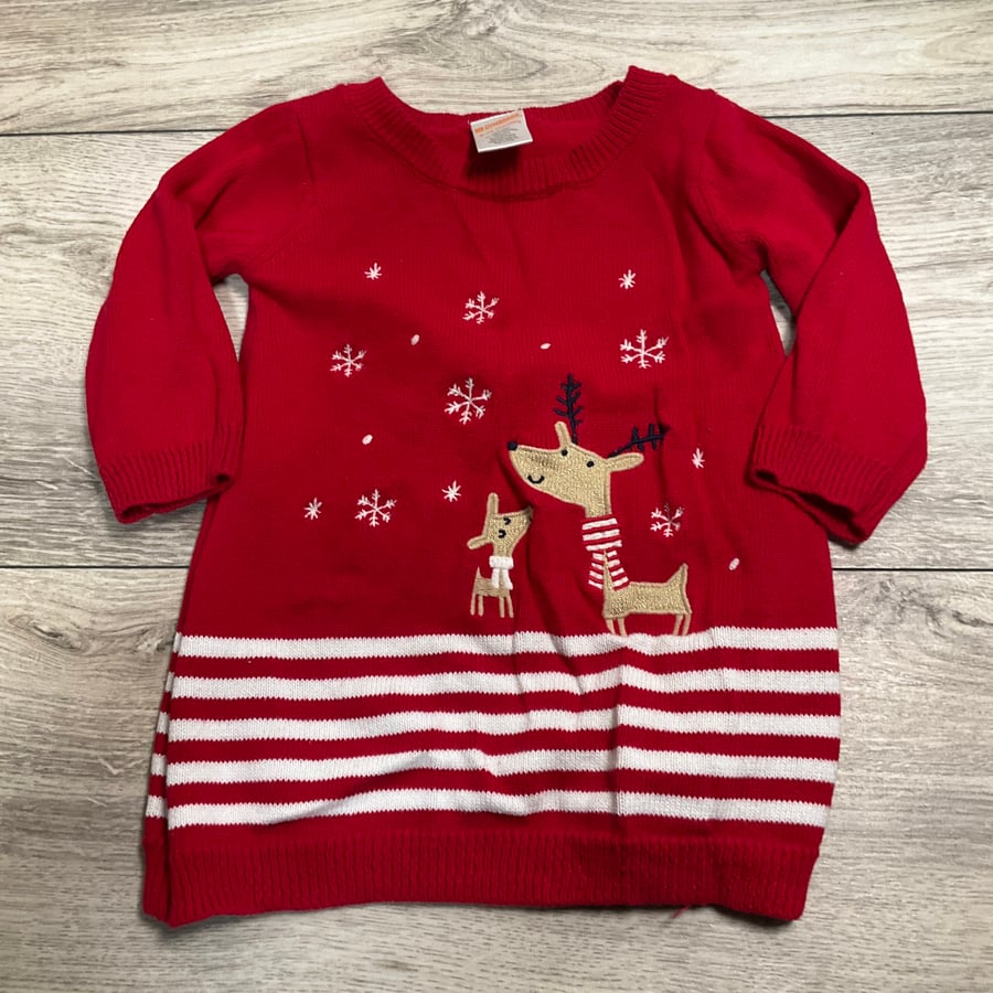 GIRLS - 6/12 Month - Sweater Dress - Vintage