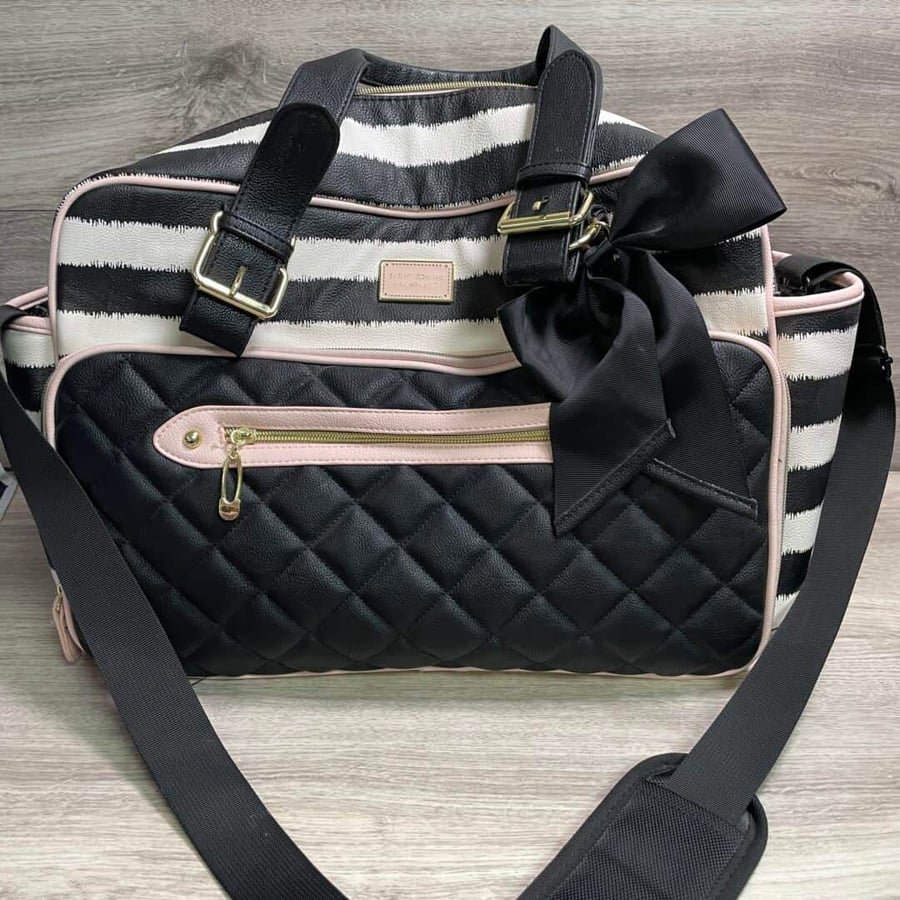 Betsy Johnson Oversized Diaper / Baby Luggage Bag