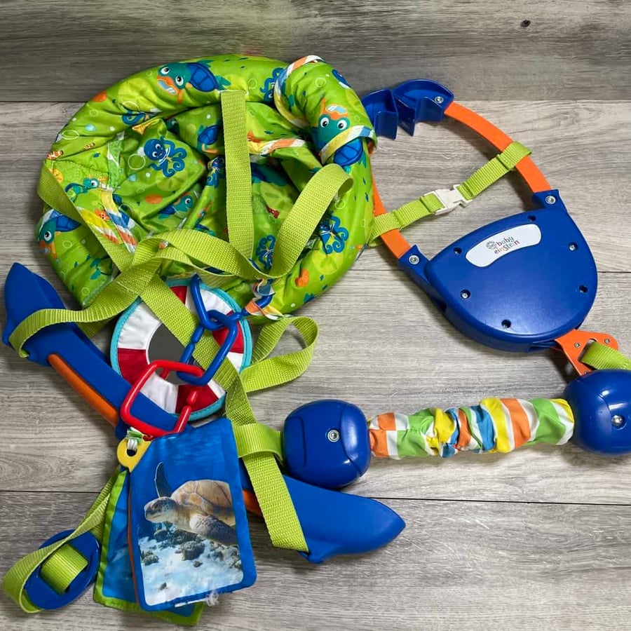 Bright Starts Bounce 'N Spring Deluxe Door Jumper (Worn Stickers, but Great Shape Overall)