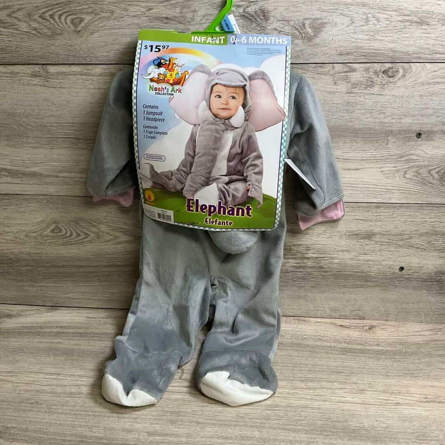 Elephant Costume 0/6 Months - NEW