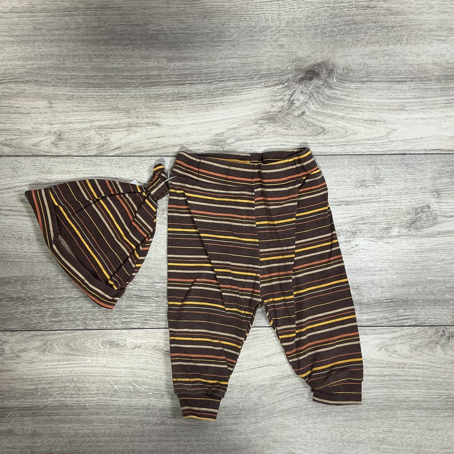 BOYS - 3/6 Month - Pants with Hat