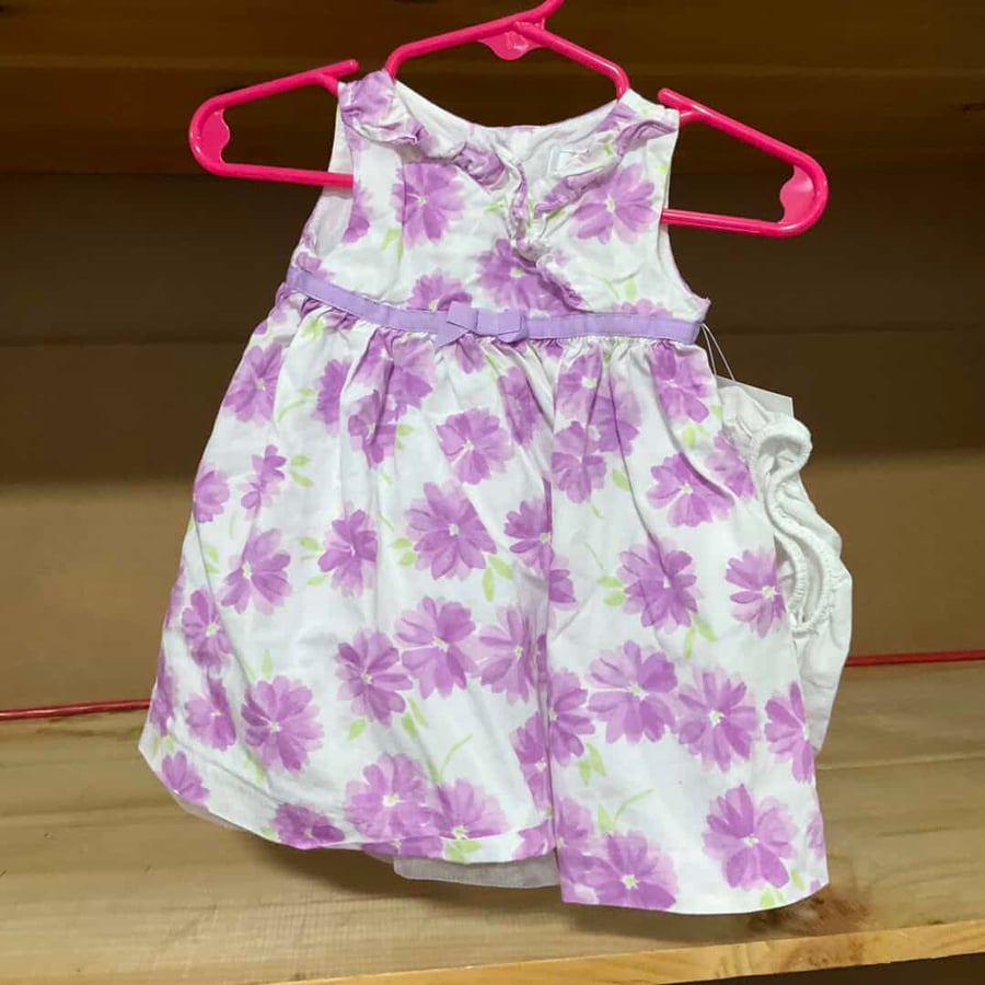 GIRLS - 0/3 Month - Dress with Bloomers