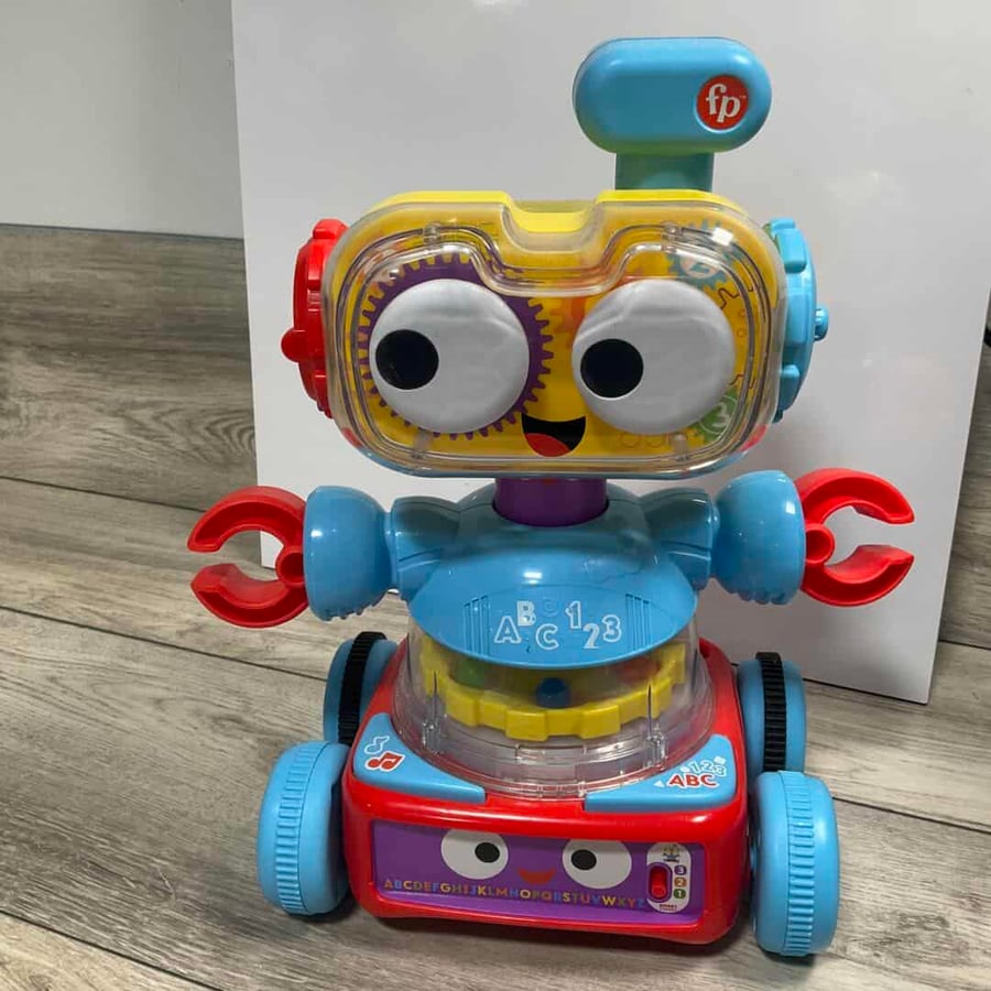Fisher-Price Baby Toddler & Preschool Toy, 4-in-1 Learning Bot with Music Lights & Smart Stages Content