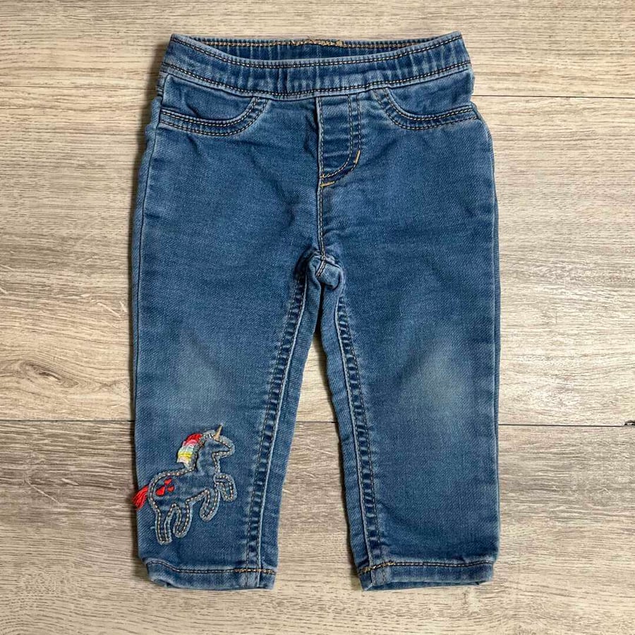 GIRLS - 12 Months - Unicorn Jeans