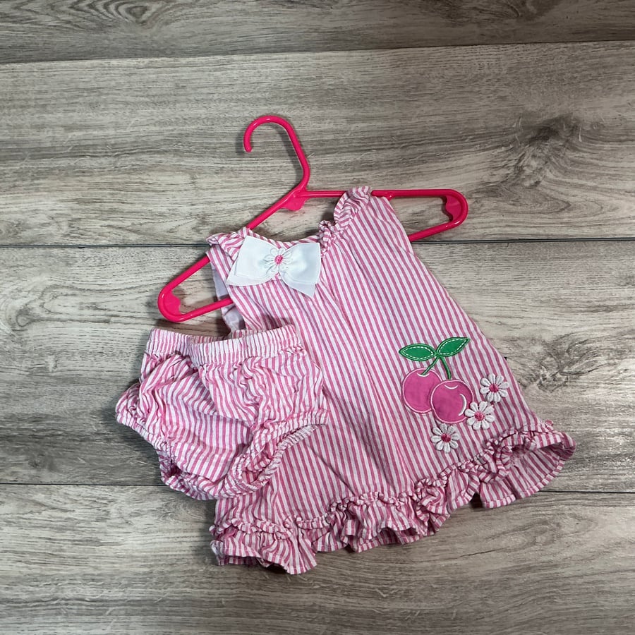 GIRLS - 9 Month - Shirt and Bloomers