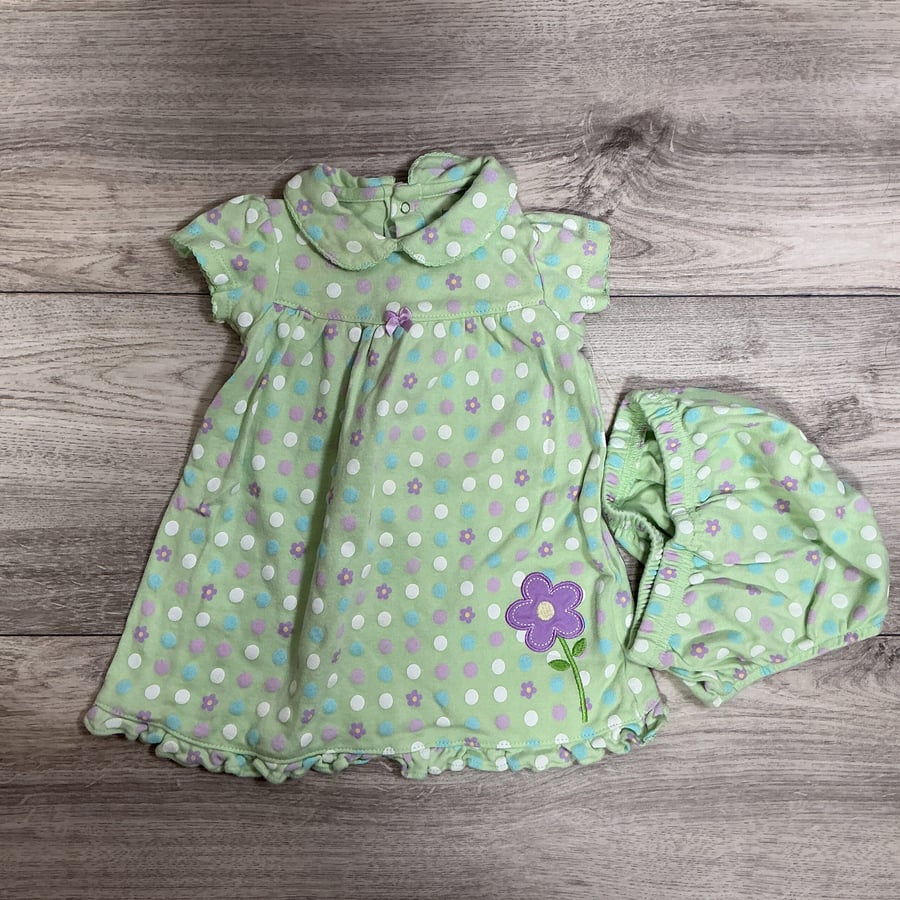 GIRLS - 12 Month - Dress and Bloomers