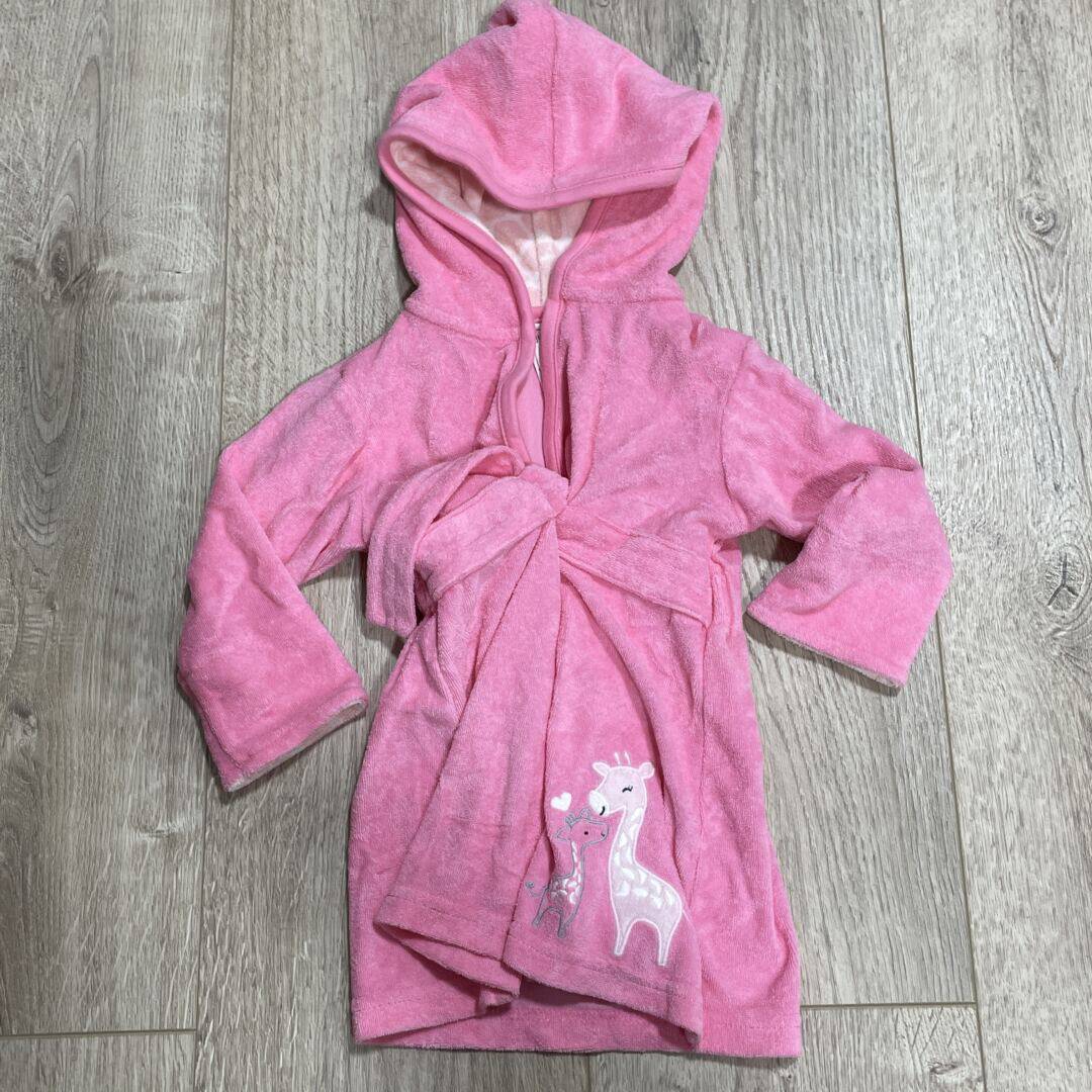 GIRLS - 0/9 Months - Giraffe Bath Robe
