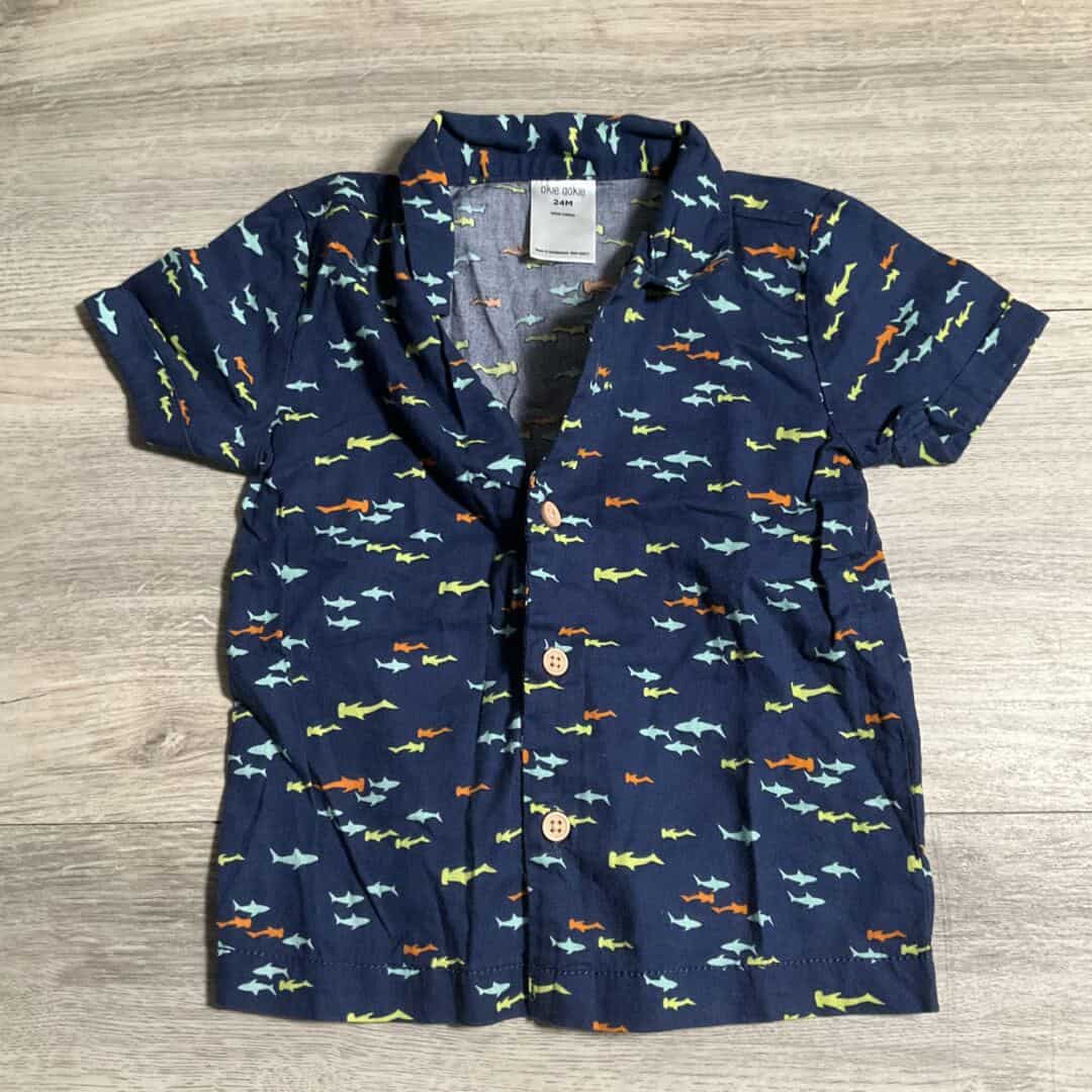 BOYS - 24 Months - Linen Button Down
