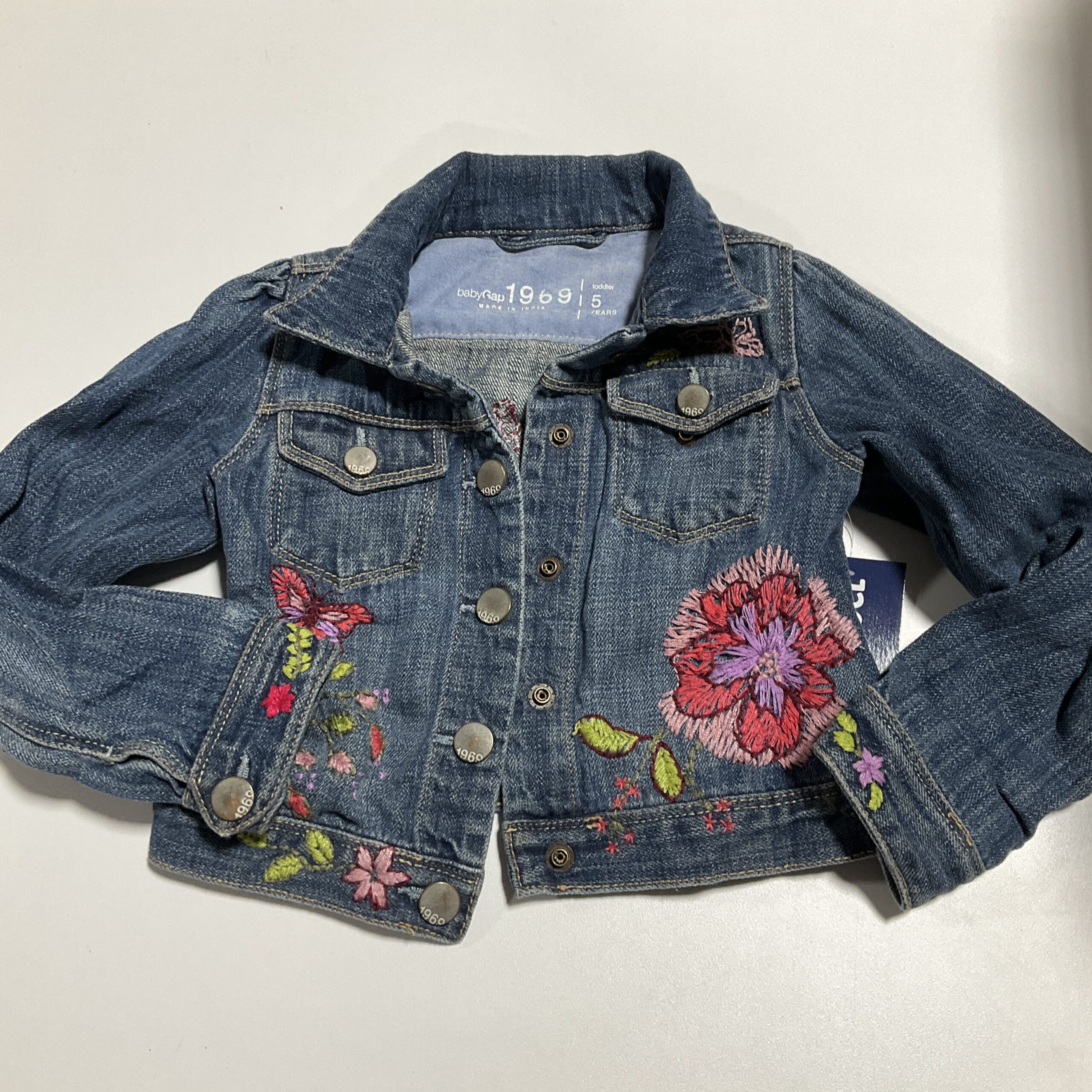 GIRLS - 5T - Jean Jacket - Embroidered
