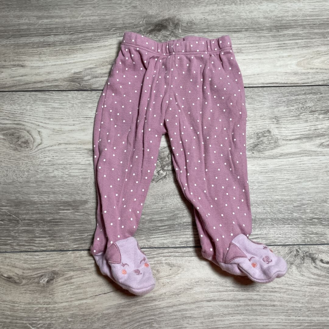 GIRLS - 6 Months - Footed Pants