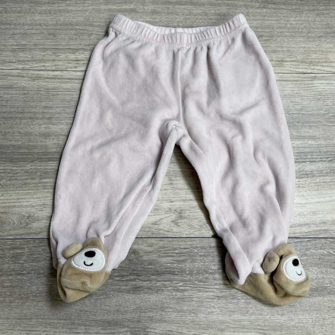 GIRLS - 6 Months - Footed Fuzzy Pants