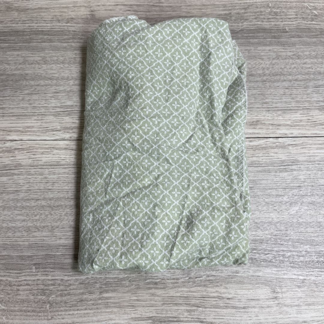 Green & White Diamond Receiving Blanket