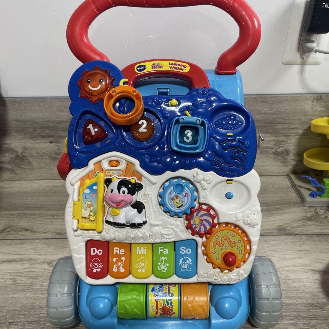 VTech Sit-To-Stand Learning Walker (Loved & Needs Cleaning Before Use)
