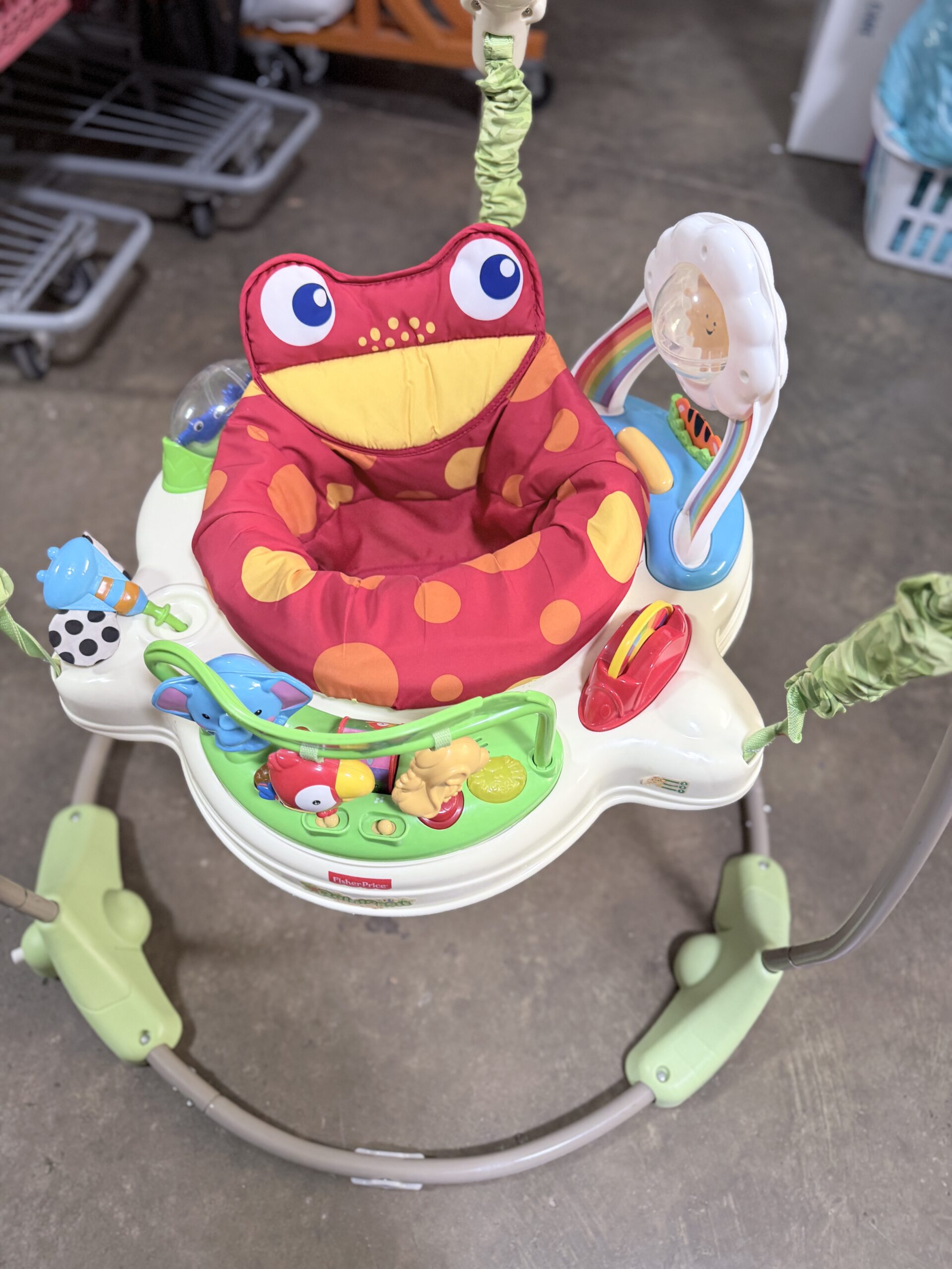 Fisher-Price Baby Bouncer Rainforest Jumperoo Musical Activity Center