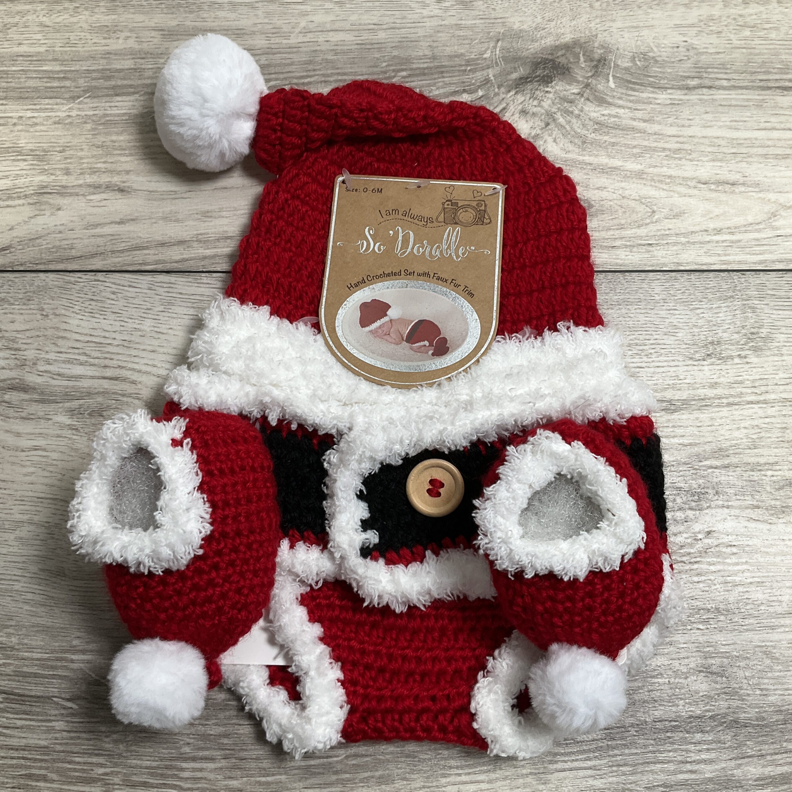 BOYS - 0/6 Month - Booties, Hat, and Bottoms - NEW