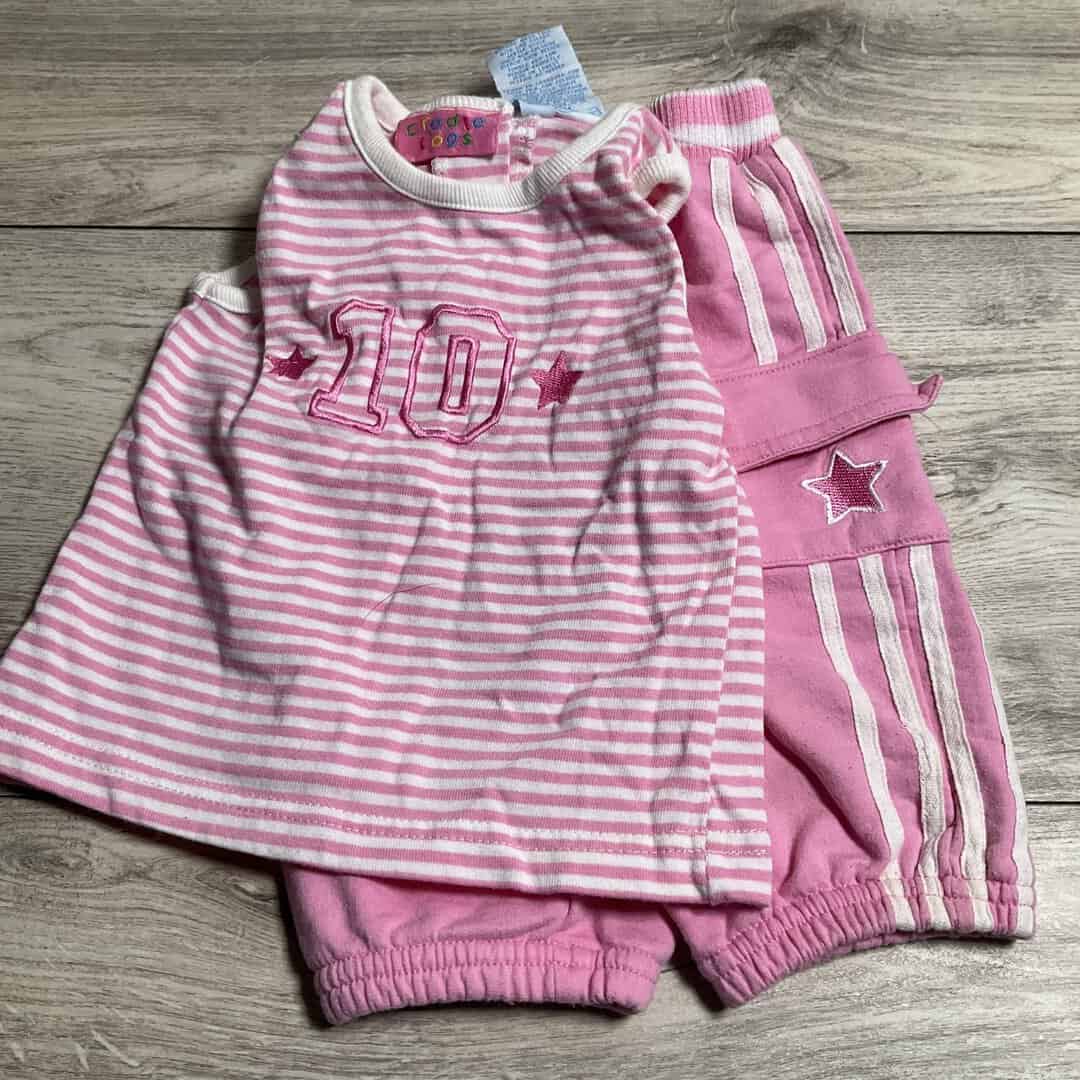 GIRLS - 3/6 Month - Play Clothes Outfit