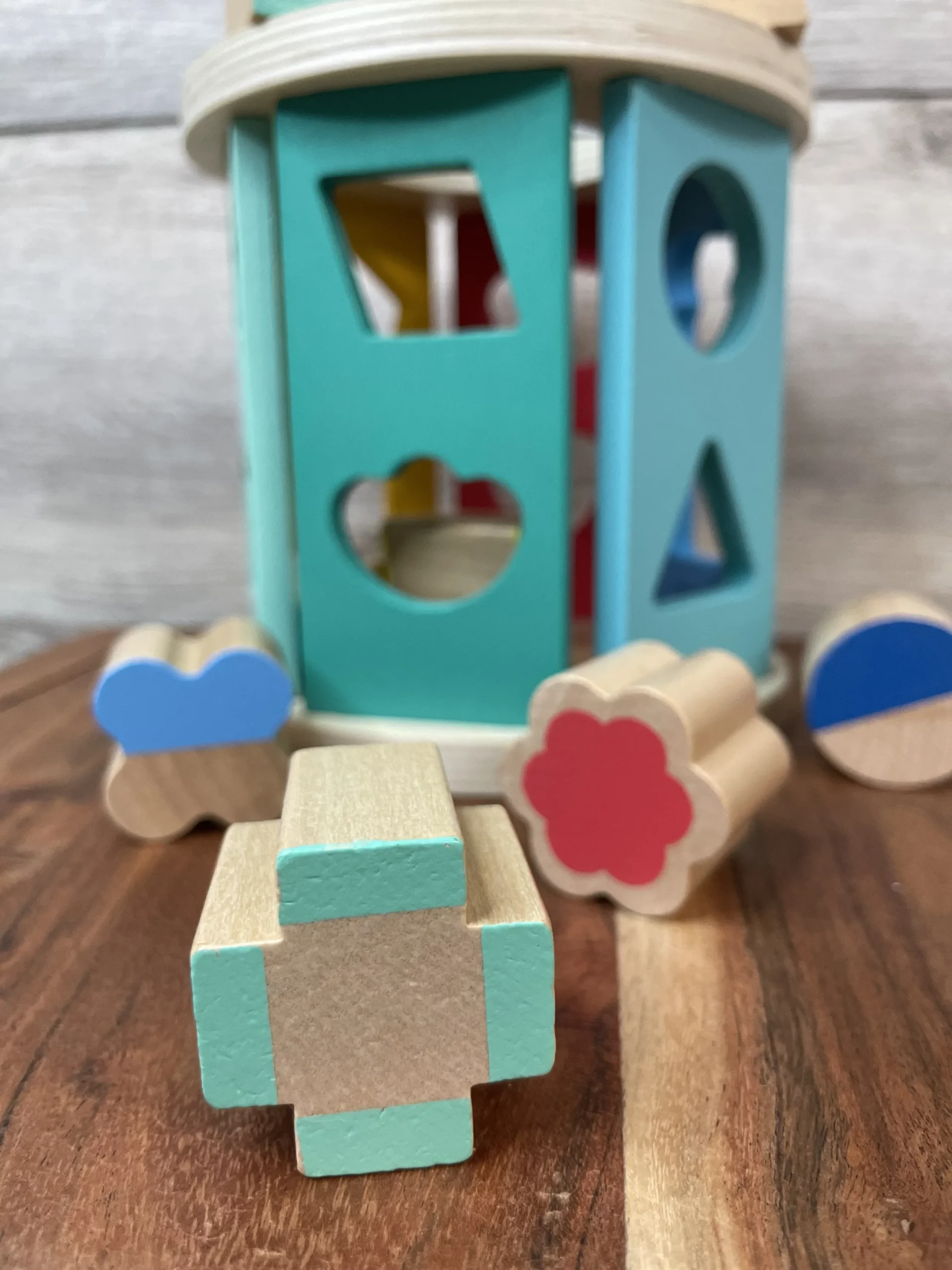 Rolling Shape Sorting Cube Playset
