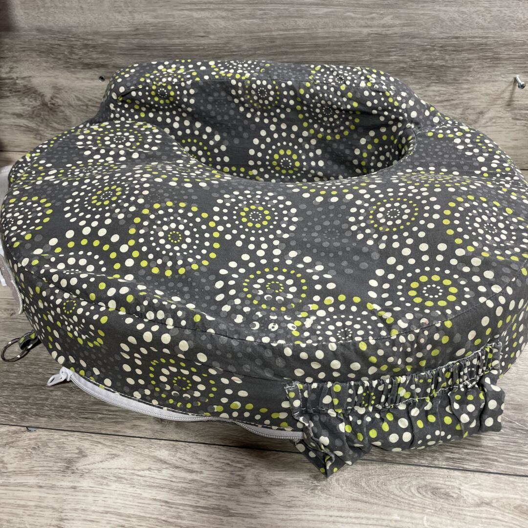 My Brest Friend Original Nursing Pillow - Grey & Green