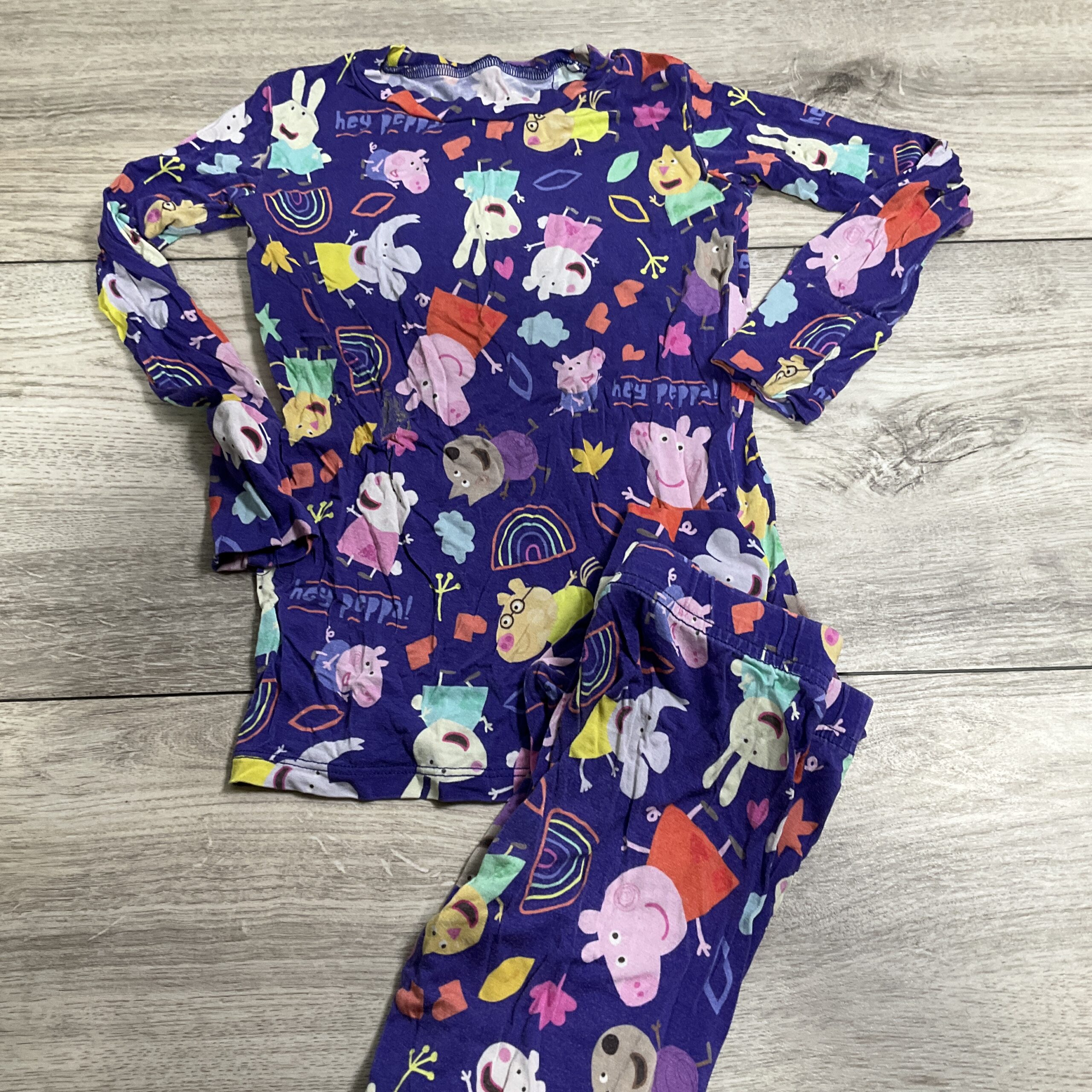 GIRLS - 4T - Bamboo PJ's - Heavy Play Clothes Condition