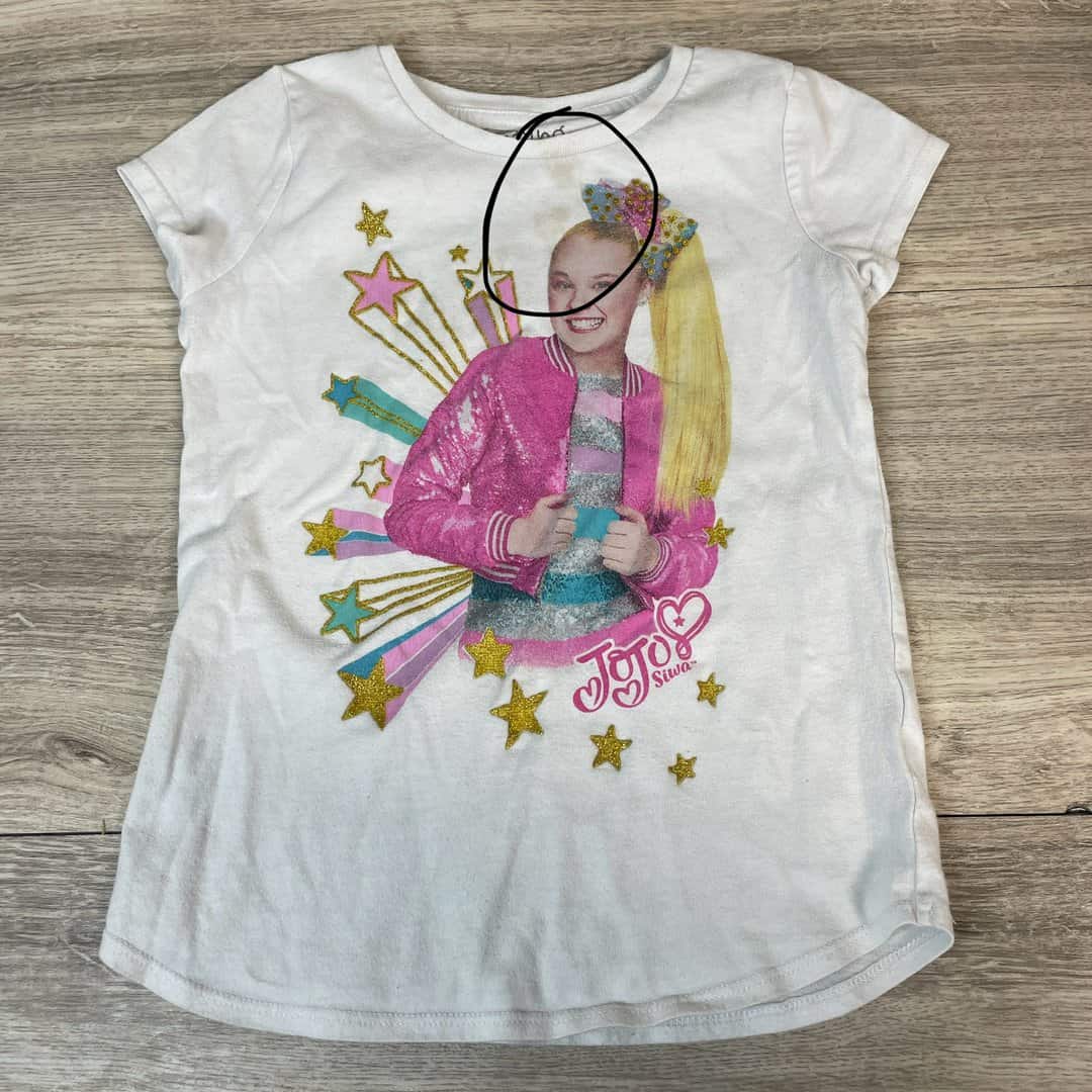 GIRLS - Size 5 - Shirt - Play Clothes Condition (Marks Circled)
