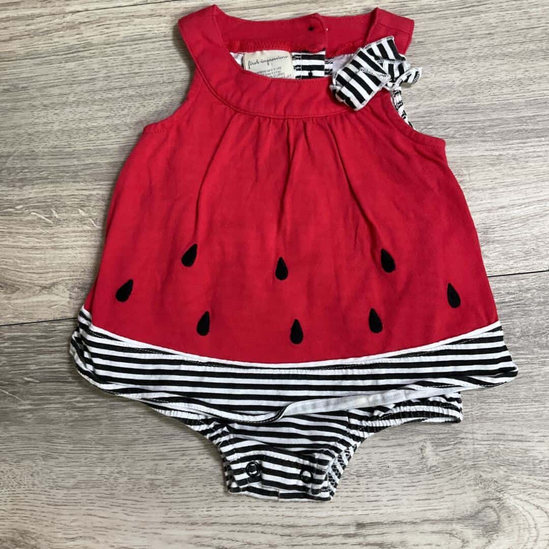 GIRLS - 0/3 Months - Outfit Onesie