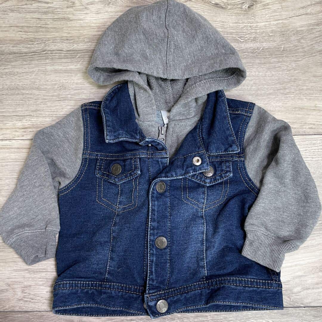 BOYS - 12 Months - Hooded Jean Jacket